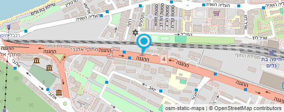 מפת הגעה אל ריף קפה חיפה