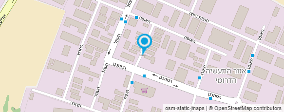 מפת הגעה אל ע.מ עבודות מסגרות