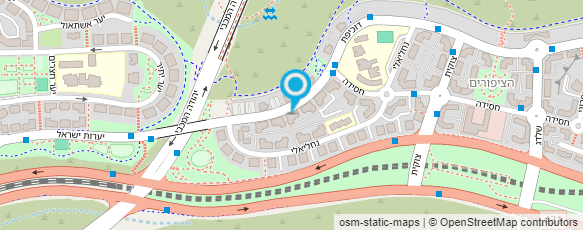 מפת הגעה אל ג'חנון ושמרים לשבת