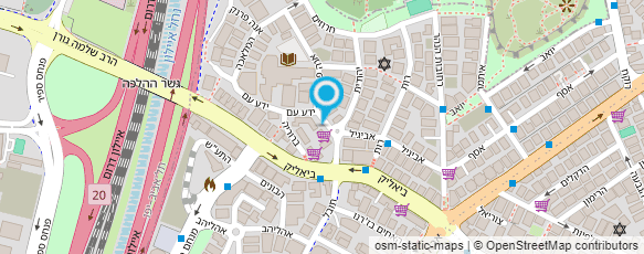 מפת הגעה אל כלבו חונן ג'וניור