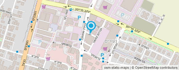 מפת הגעה אל מרכז האלומיניום