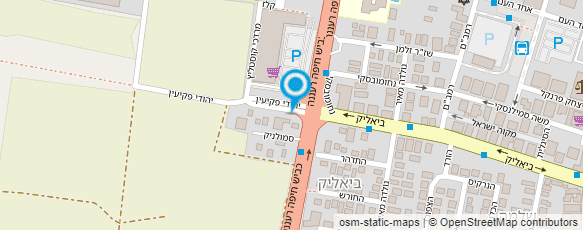 מפת הגעה אל ד"ר אלינה לוזינסקי