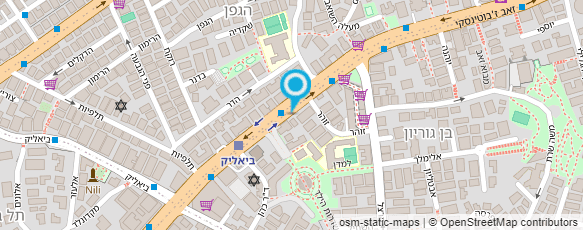 מפת הגעה אל דנה מלכה  - אולפן הקלטות