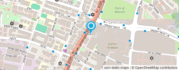 מפת הגעה אל פיצה עגבניה