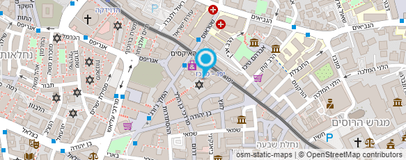 מפת הגעה אל קפה דעת - Cafe Da'at