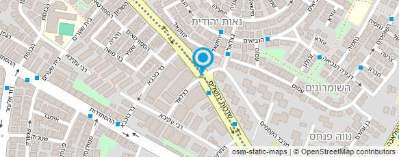 מפת הגעה אל דואר ישראל-מסירת דואר