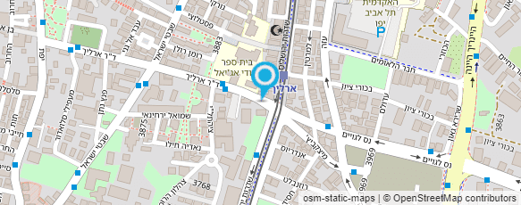 מפת הגעה אל האגודה למען הקשיש