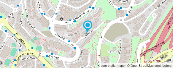 מפת הגעה אל דואר ישראל-מסירת דואר