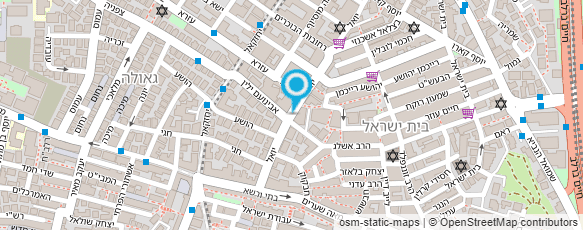 מפת הגעה אל דואר ישראל-מסירת דואר מפת הגעה אל דואר ישראל-מסירת דואר