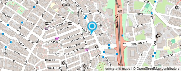 מפת הגעה אל דואר ישראל- מסירת דואר