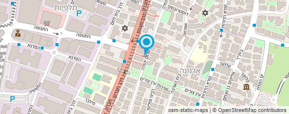 מפת הגעה אל דואר ישראל-מסירת דואר