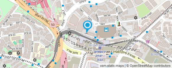 מפת הגעה אל דואר ישראל-מסירת דואר