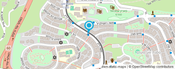 מפת הגעה אל דואר ישראל-מסירת דואר