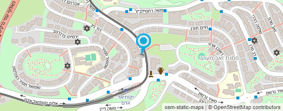 מפת הגעה אל דואר ישראל-מסירת דואר