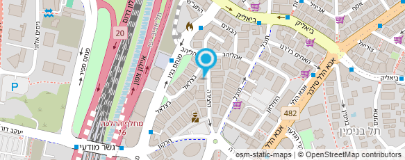 מפת הגעה אל צ'יקן לנד רמת גן