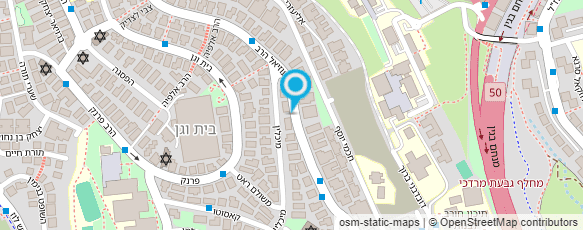 מפת הגעה אל דואר ישראל-מסירת דואר