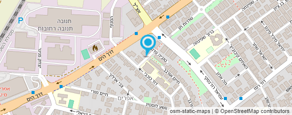 מפת הגעה אל דואר ישראל-מסירת דואר מפת הגעה אל דואר ישראל-מסירת דואר