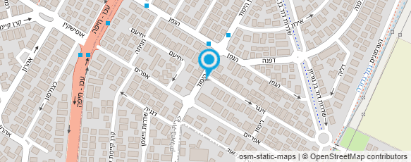 מפת הגעה אל GLASSNER STUDIO