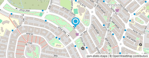 מפת הגעה אל דואר ישראל-מסירת דואר