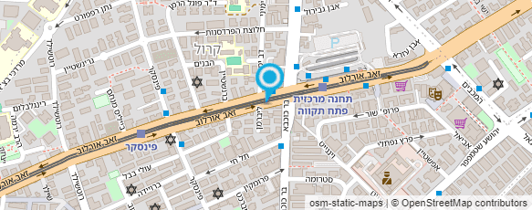 מפת הגעה אל דואר ישראל-מסירת דואר מפת הגעה אל דואר ישראל-מסירת דואר