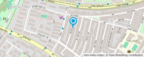 מפת הגעה אל רחל בר - מטפלת בדיכאון וחרדה