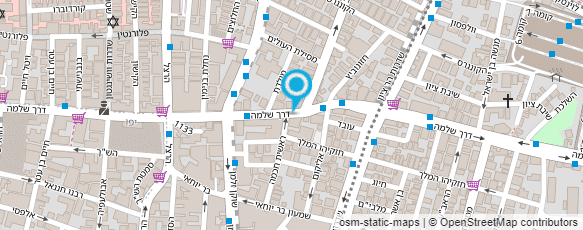 מפת הגעה אל דואר ישראל-מסירת דואר