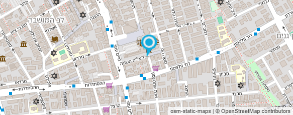 מפת הגעה אל דואר ישראל-מסירת דואר מפת הגעה אל דואר ישראל-מסירת דואר