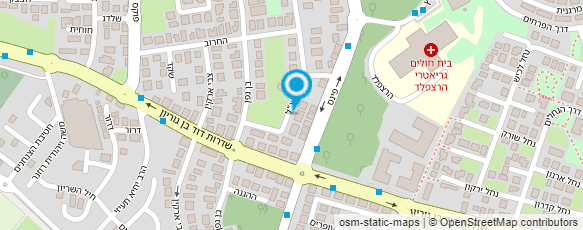 מפת הגעה אל יעל גליק ריבלין מדריכת פילאטיס