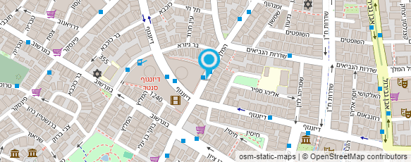 מפת הגעה אל דואר ישראל- מסירת דואר