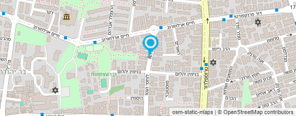 מפת הגעה אל דואר ישראל -מסירת דואר