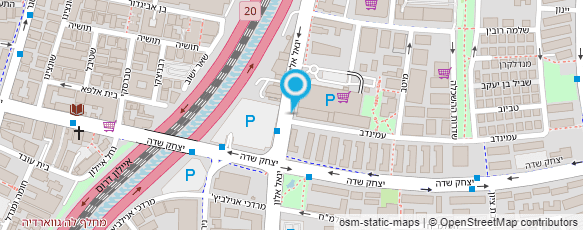 מפת הגעה אל דואר ישראל-מסירת דואר