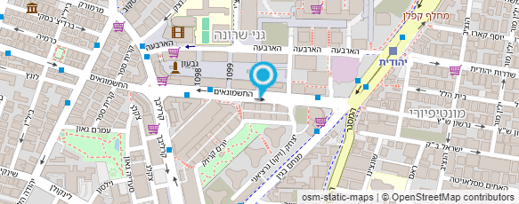 מפת הגעה אל דואר ישראל-מסירת דואר