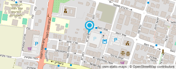 מפת הגעה אל מאור זוהר עיצוב שיער