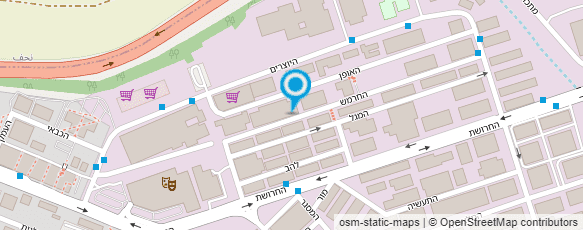 מפת הגעה אל מוסך מ.מ פחחות וצבע