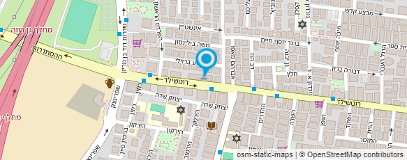 מפת הגעה אל הפיצה הירושלמית-בד"צ