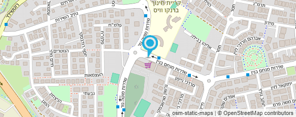 מפת הגעה אל א.ת בניה