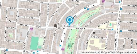 מפת הגעה אל המרכז לשיפור הראייה