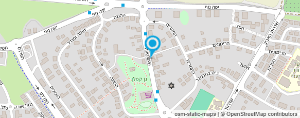 מפת הגעה אל גינון חן לגן