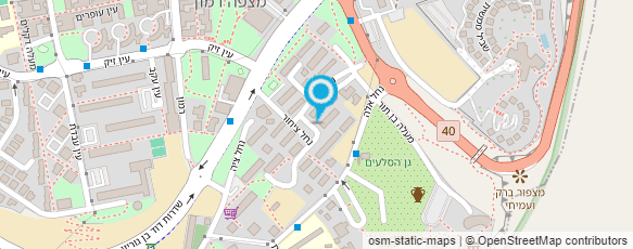 מפת הגעה אל גורדון משה מיחזור - נייר