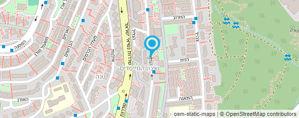 מפת הגעה אל דואר ישראל-מסירת דואר