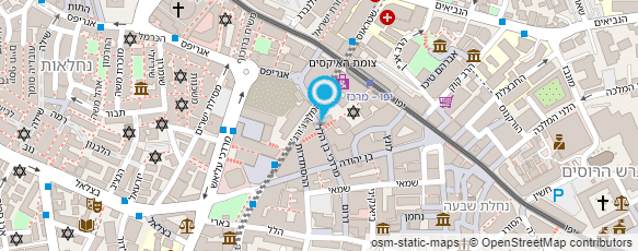 מפת הגעה אל דודא לה פיצה ירושלים