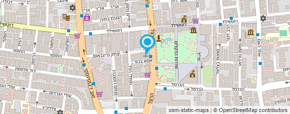 מפת הגעה אל פיצה גן העיר