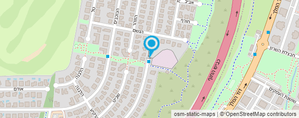 מפת הגעה אל גן צעדים