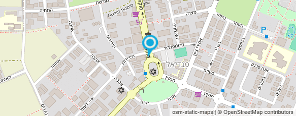 מפת הגעה אל בית כנסת הגדול כיכר מגדיאל