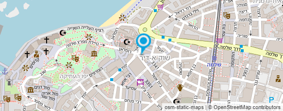 מפת הגעה אל אמריקן ברוסטר צ'יקן יפו