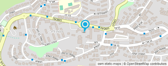 מפת הגעה אל מתנ"ס לב העיר "זינמן"