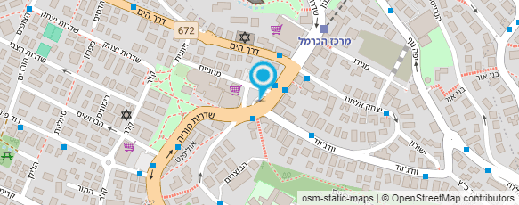 מפת הגעה אל דואר ישראל-מסירת דואר