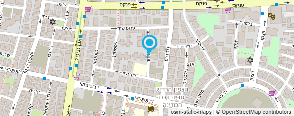 מפת הגעה אל דואר ישראל-מסירת דואר