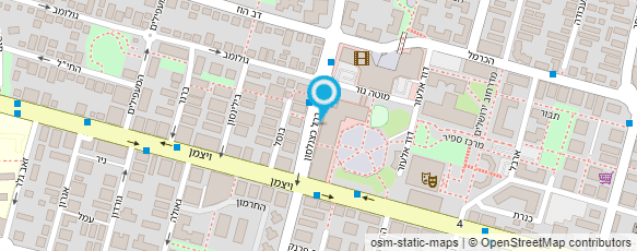 מפת הגעה אל דואר ישראל-מסירת דואר