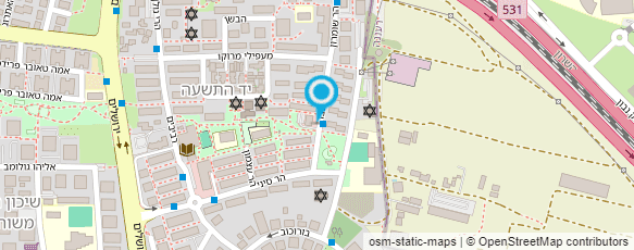 מפת הגעה אל דואר ישראל-מסירת דואר